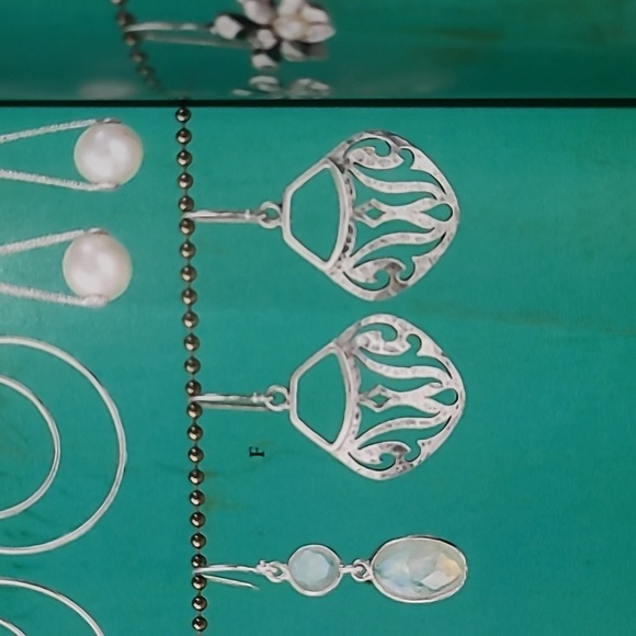 Silpada Sterling Silver 925 Parisian Bistro Earrings W2438 - Picture 4 of 7